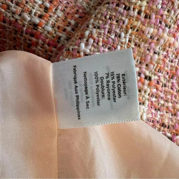 Talbots Tweed Sheath Dress Sleeveless V Neck Office Career 8 - Picture 3 of 5